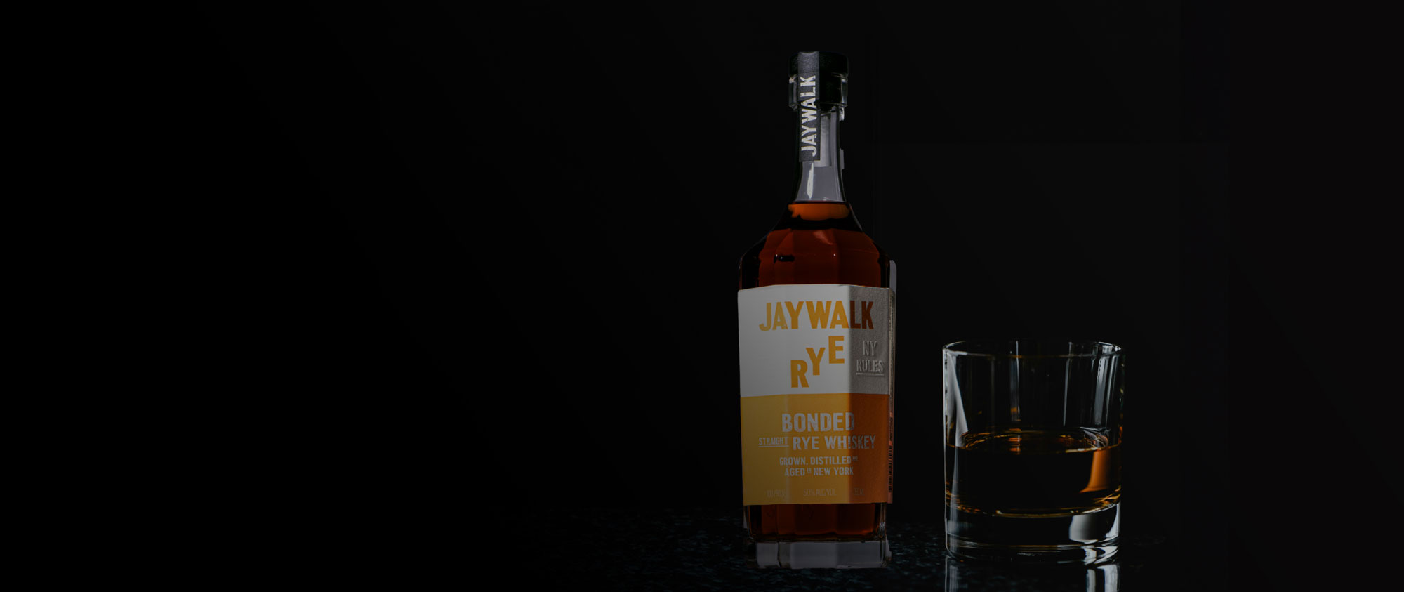 Jaywalk straight bonded rye whiskey’s flavor profile with tropical and herbal notes.
