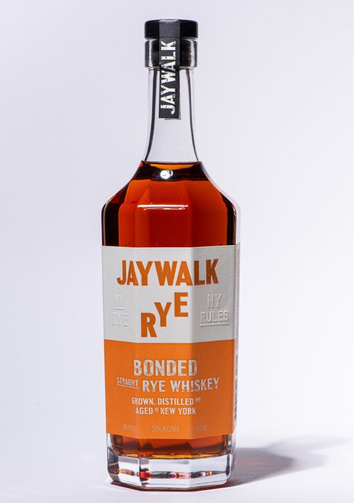 Jaywalk straight bonded rye whiskey from NY Distilling Co.