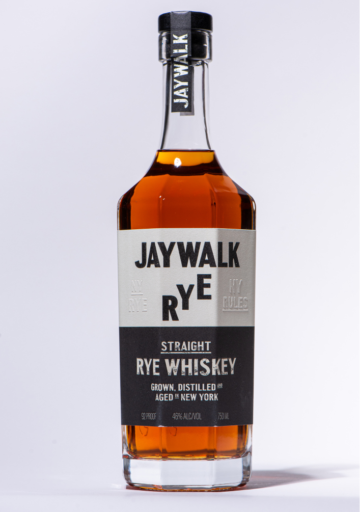 Jaywalk straight bonded rye whiskey from NY Distilling Co.